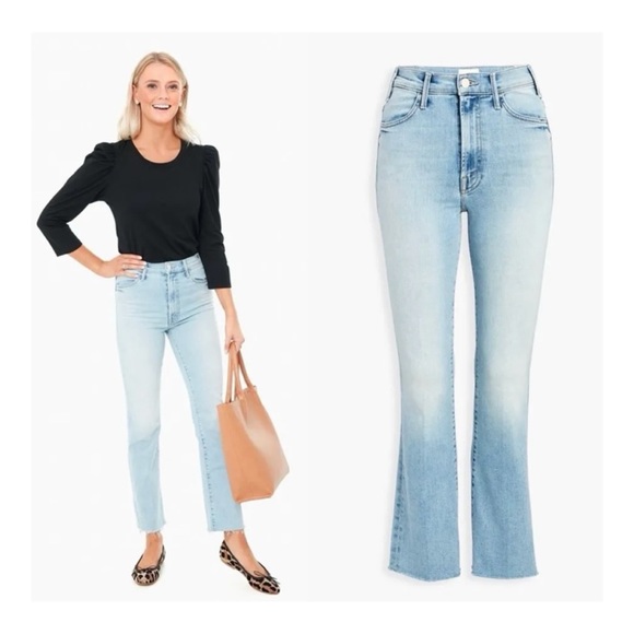 NWOT Anthropologie MOTHER The Hustler Ankle Fray In When In Rome  Size 27 - Picture 4 of 16